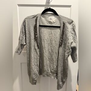 American Eagle Outfitters Light Gray Sweater